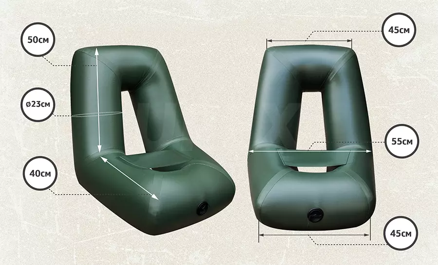 Сиденья и кресла для надувных ПВХ лодок